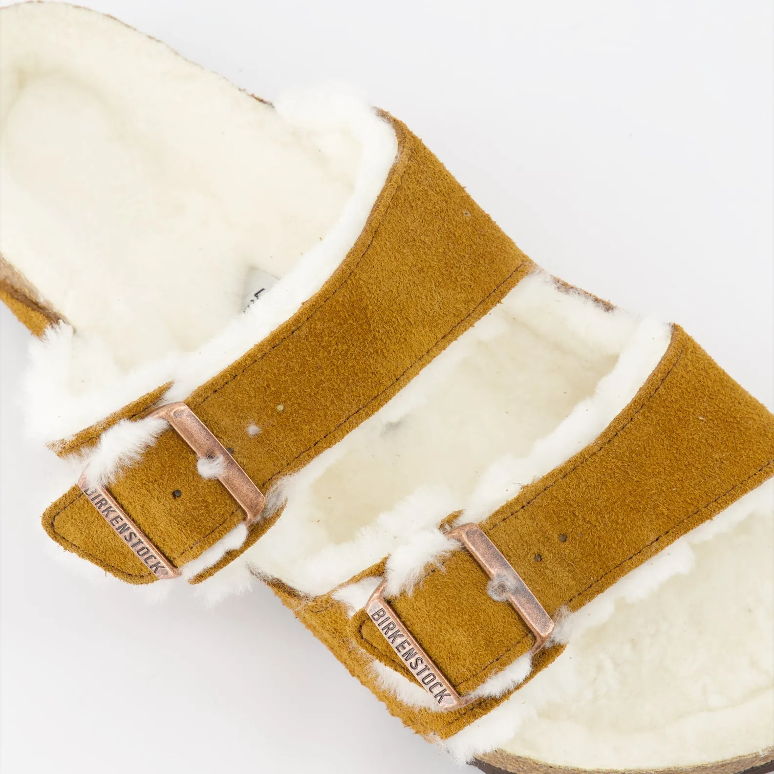 Shearling Fur Arizona Sandals