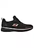 Skechers Work Black & Rose Gold Slip Resistant Squad SR Trainers