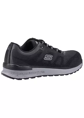 Skechers Work Mens Black Bulklin Bragoo Slip Resistant & Composite Saftey Toe Trainers | Kaleidoscope