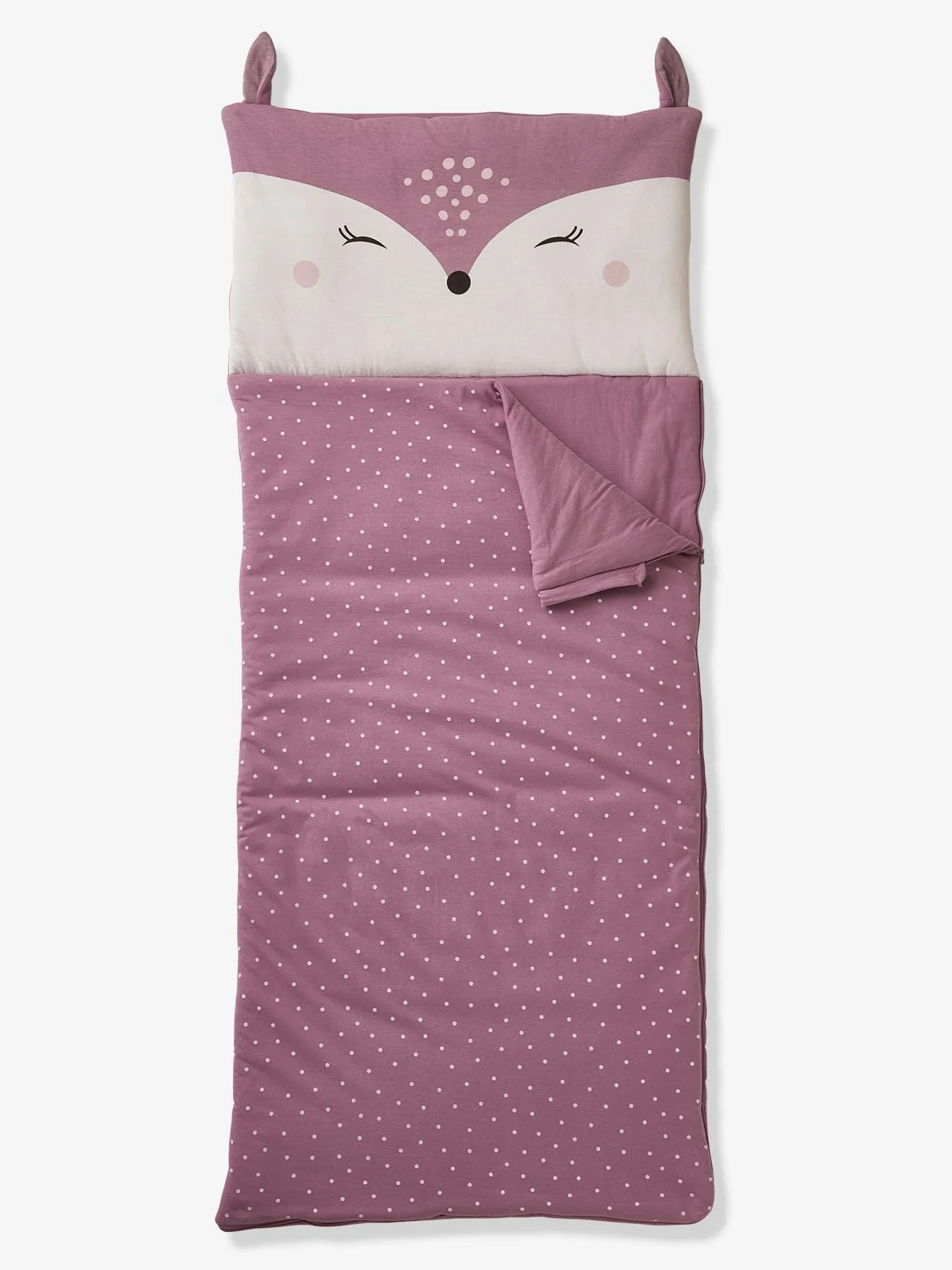 Sleeping Bag, Deer - purple medium all over printed