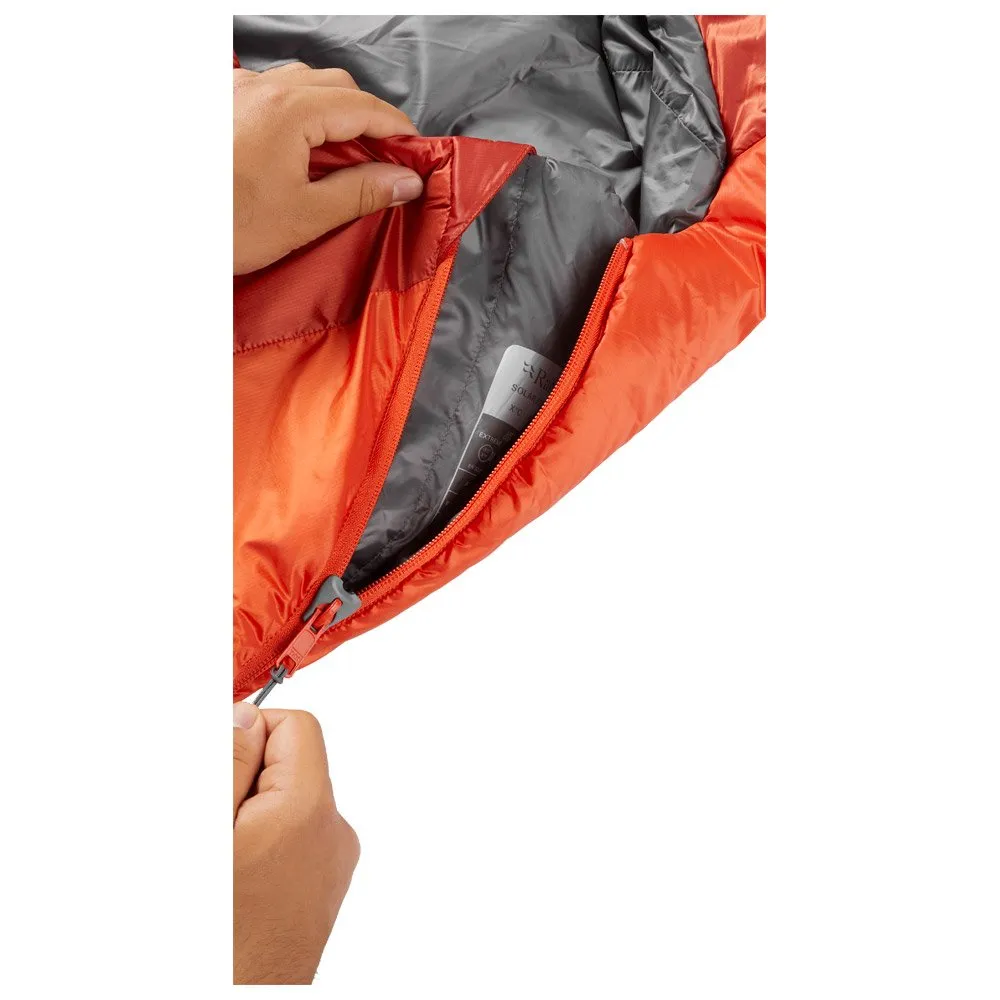 Sleeping bag RAB ---Solar Eco 1 Regular Left Red Clay