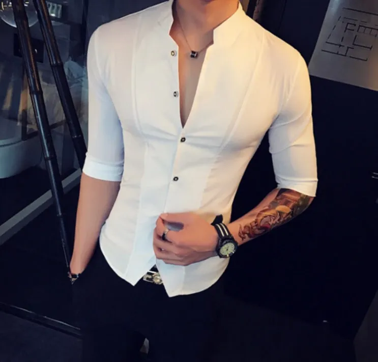 Slim-Fit Vest Shirt (2 Colors)