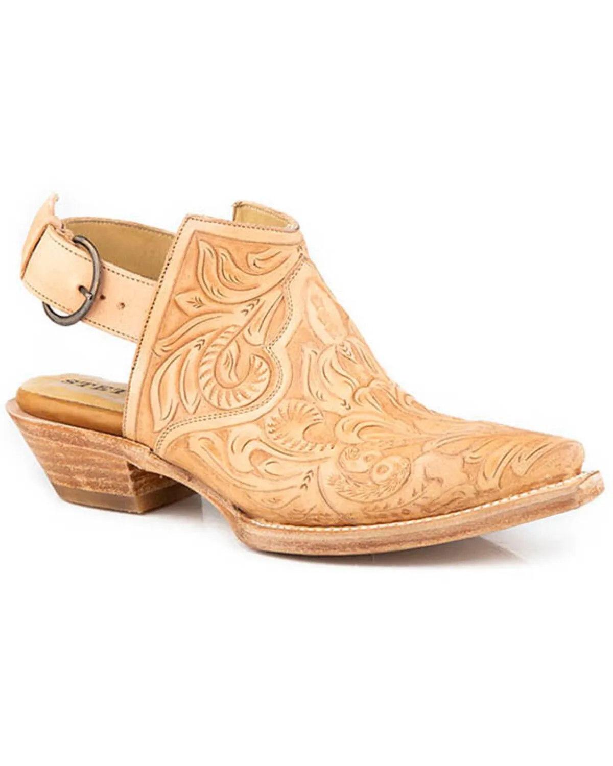 Stetson Women's Isla Hand Tooled Mules