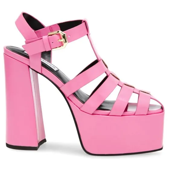 Steve Madden Vocanic Pink Box PU Sandals