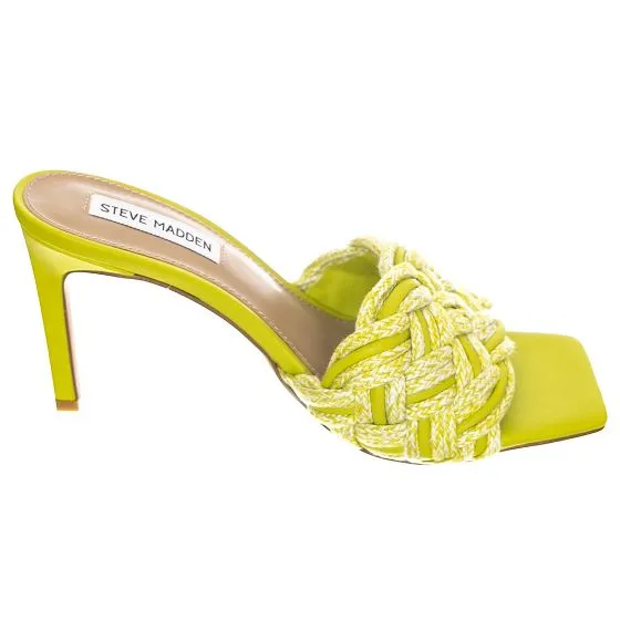 Steve Madden Womens Espresso Citron Mule Sandals