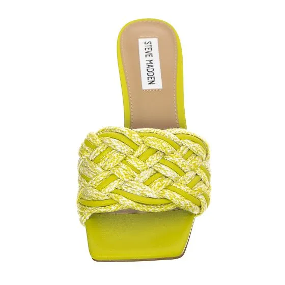 Steve Madden Womens Espresso Citron Mule Sandals