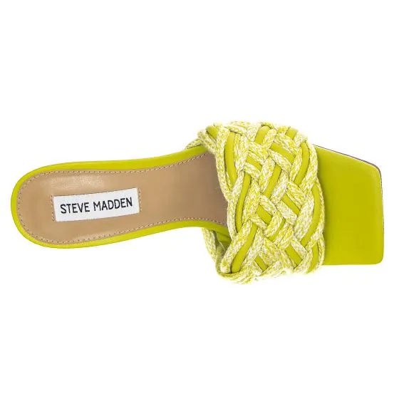 Steve Madden Womens Espresso Citron Mule Sandals