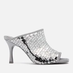 Stine Goya Women's Naemi Sequin-Embellished Heeled Mules - EU 36/UK 3 | Coggles