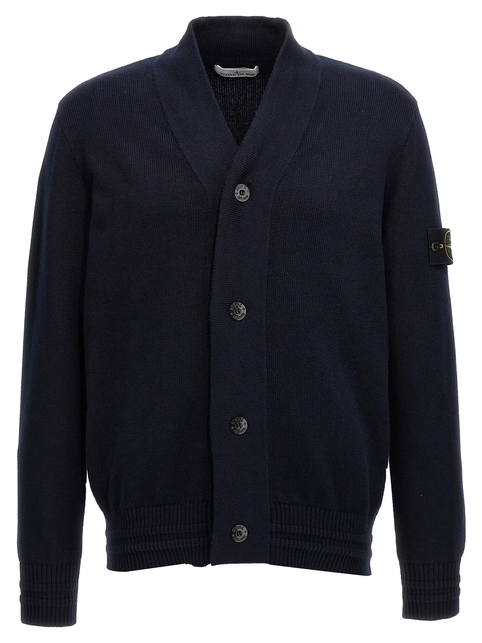 Stone Island Logo Badge Cardigan