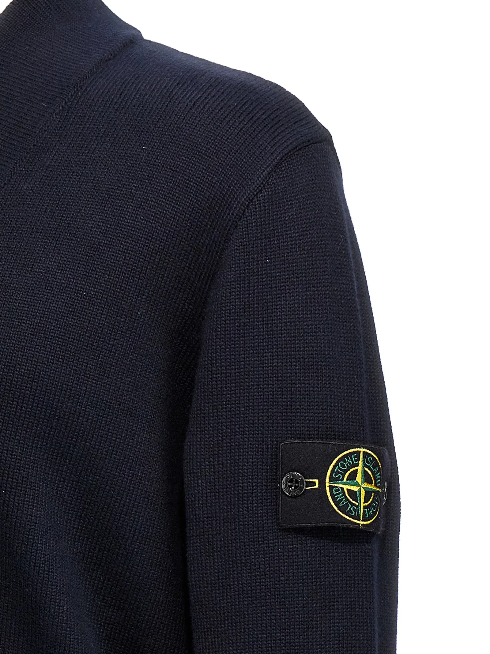 Stone Island Logo Badge Cardigan