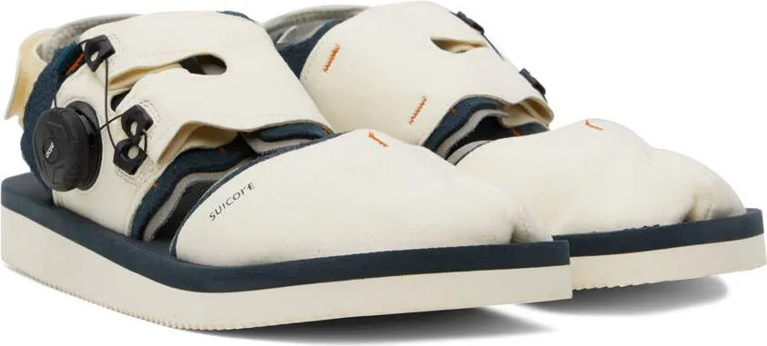 Suicoke Navy & Off-White HAKU-ab Sandals