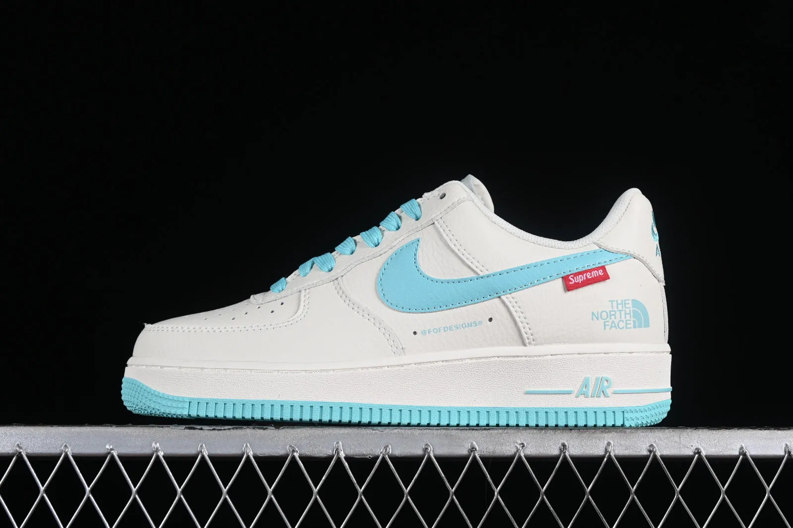 Supreme x The North Face x Nike Air Force 1 07 Low Off White Sky Blue SU2305-007