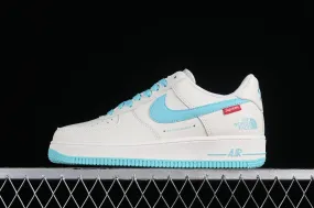 Supreme x The North Face x Nike Air Force 1 07 Low Off White Sky Blue SU2305-007