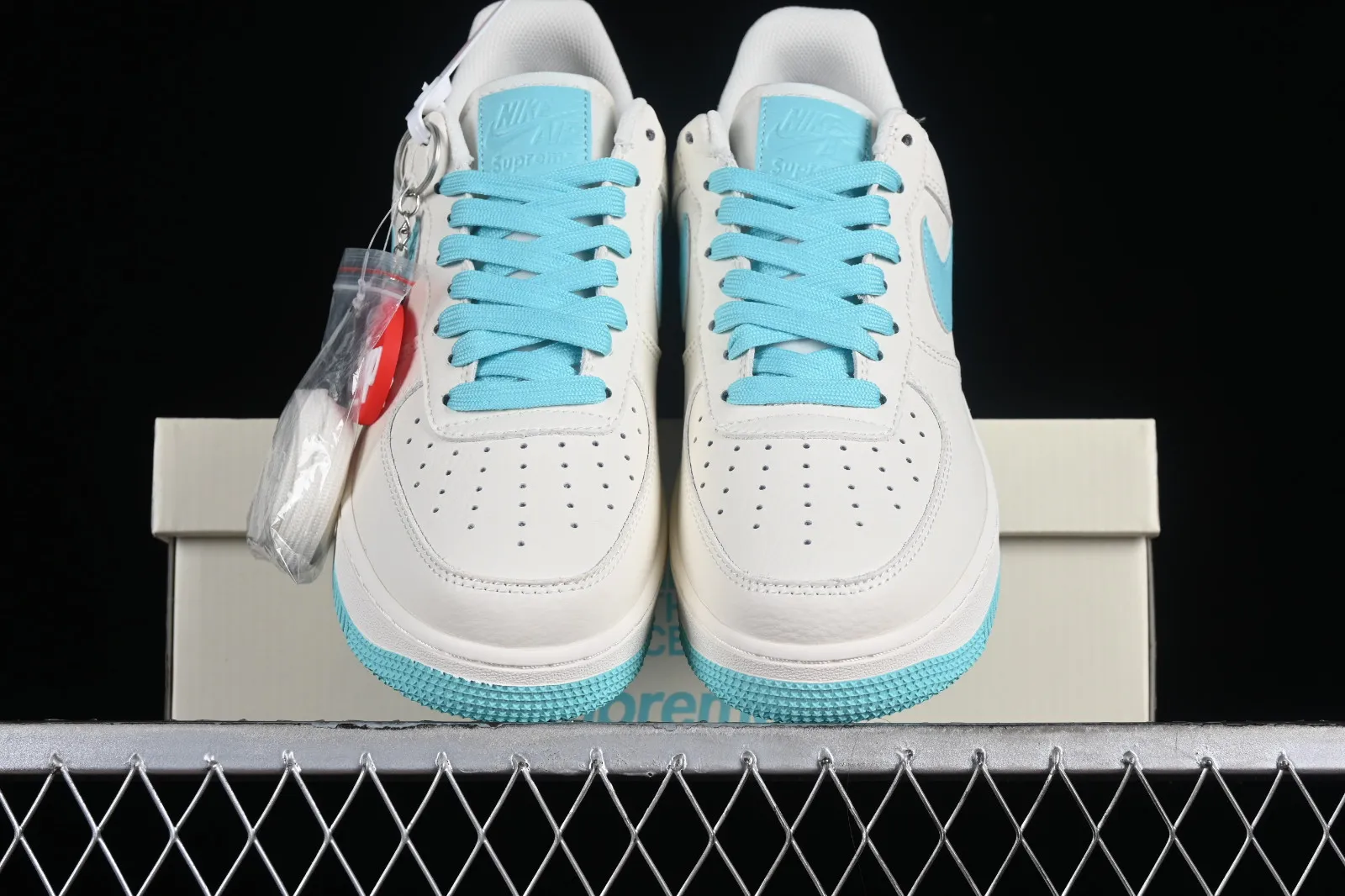 Supreme x The North Face x Nike Air Force 1 07 Low Off White Sky Blue SU2305-007