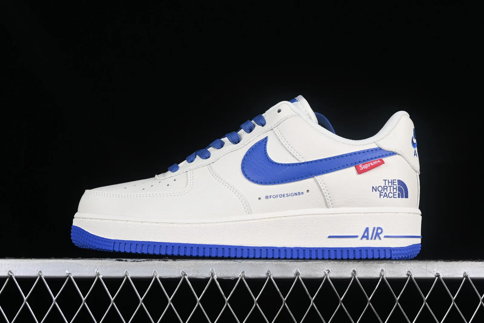 Supreme x The North Face x Nike Air Force 1 07 Low White Blue SU2305-003