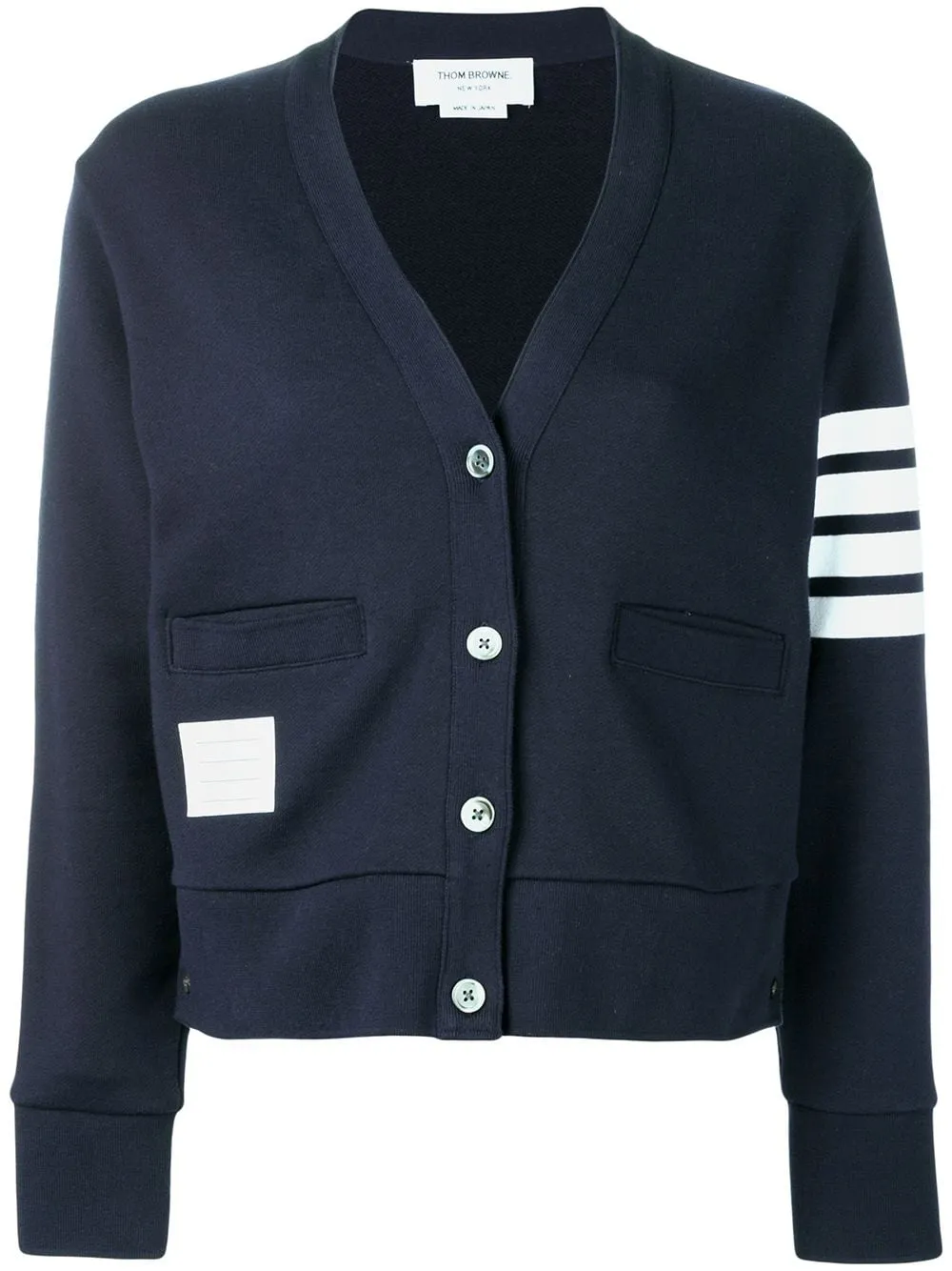 Thom Browne 4bar Cotton Cardigan