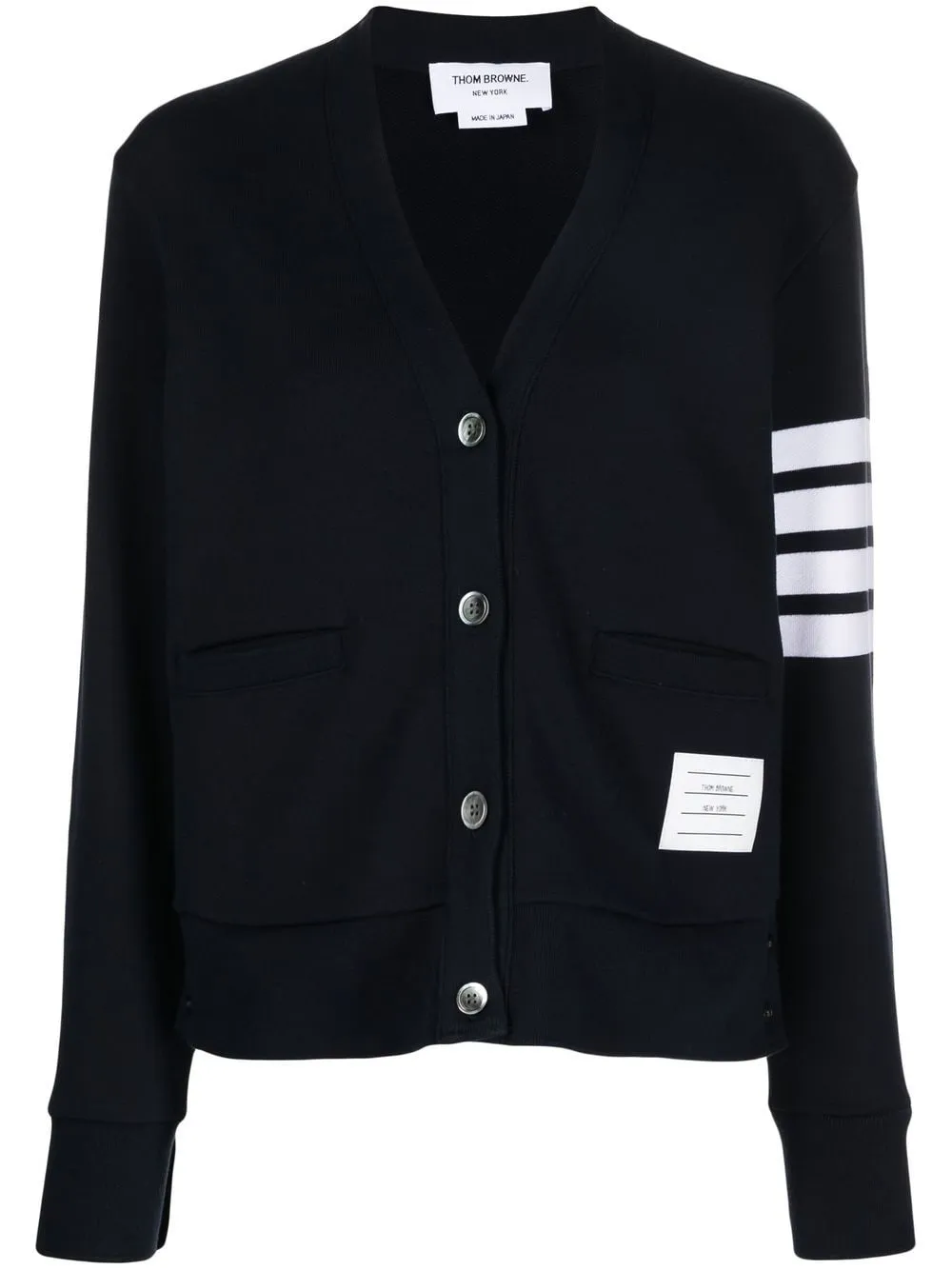 Thom Browne 4bar Cotton Cardigan