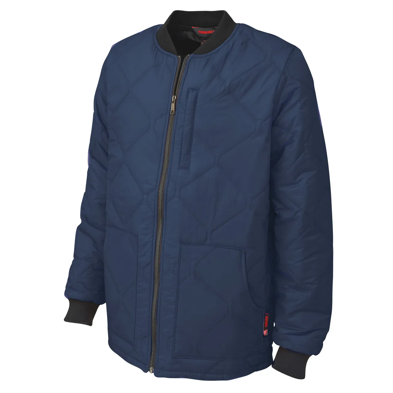 Tough Duck Black Freezer Jacket with Quilted Insulated Lining WJ16