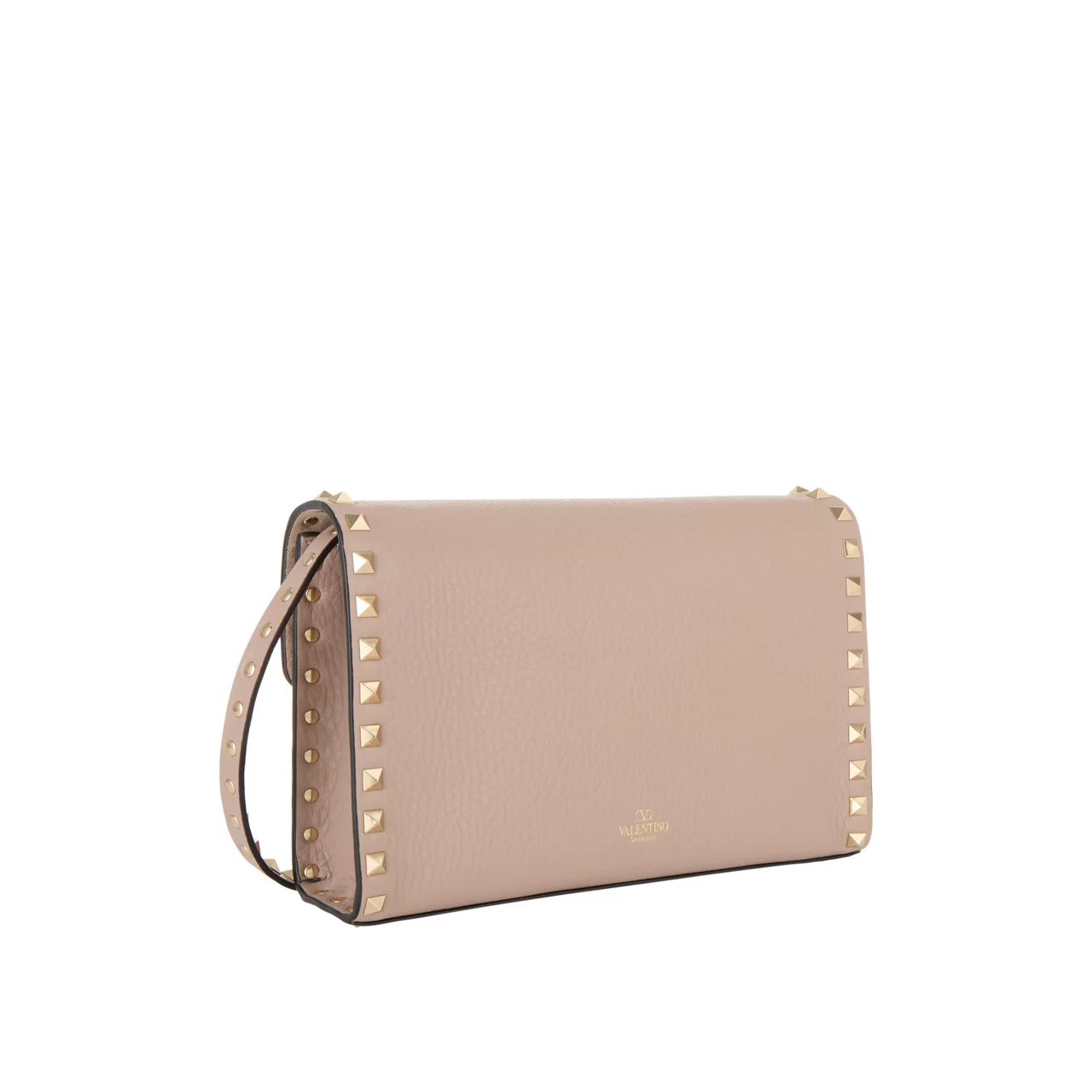 VALENTINO GARAVANI Rockstud Small Shoulder Bag - Poudre