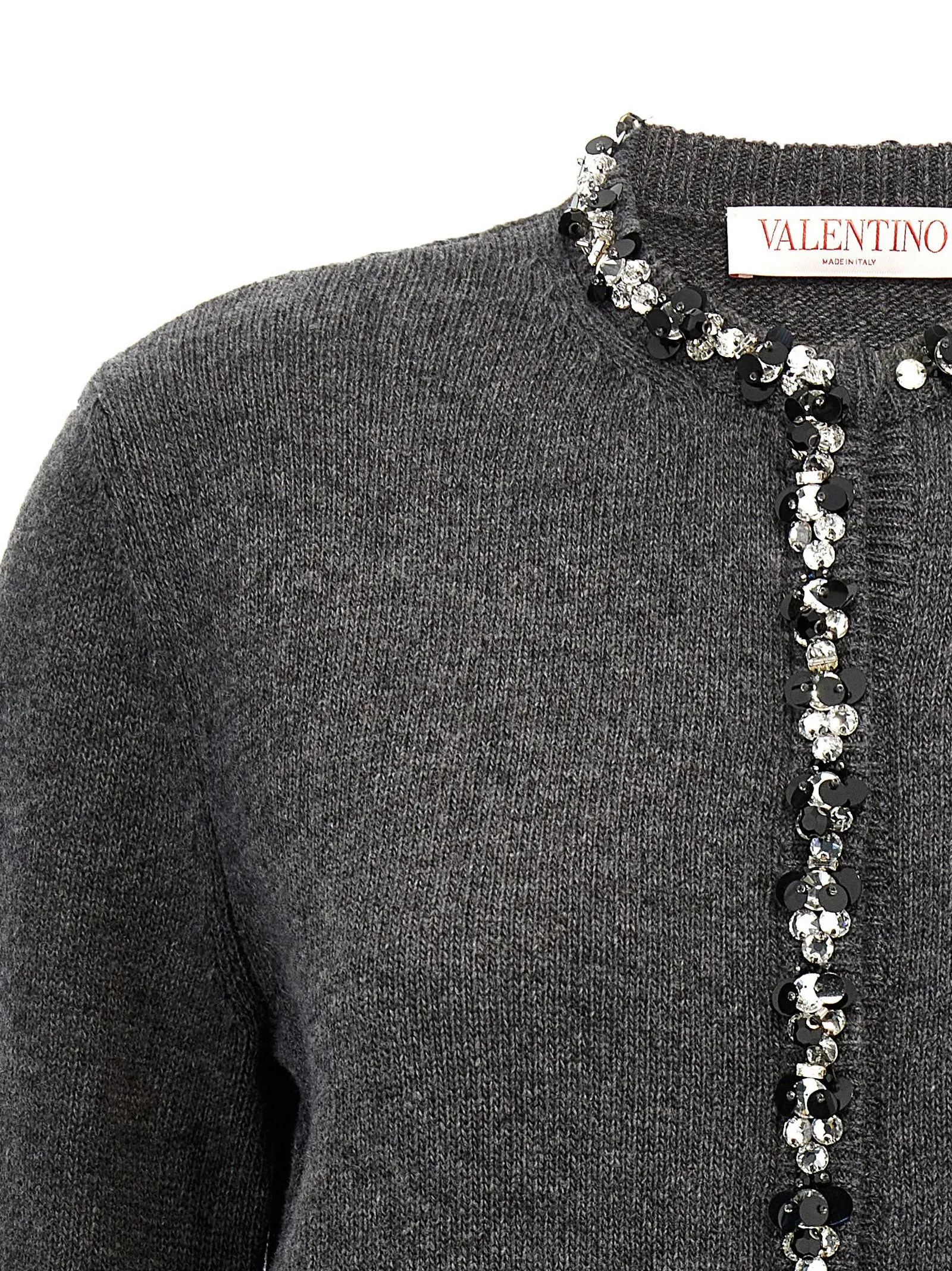 Valentino Garavani Valentino Crystal Sequins Cardigan