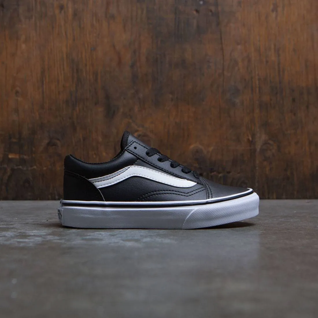 Vans Little Kids Old Skool (black / true white)