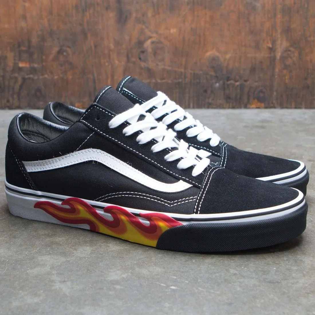 Vans Men Old Skool - Flames (black / red / flames)