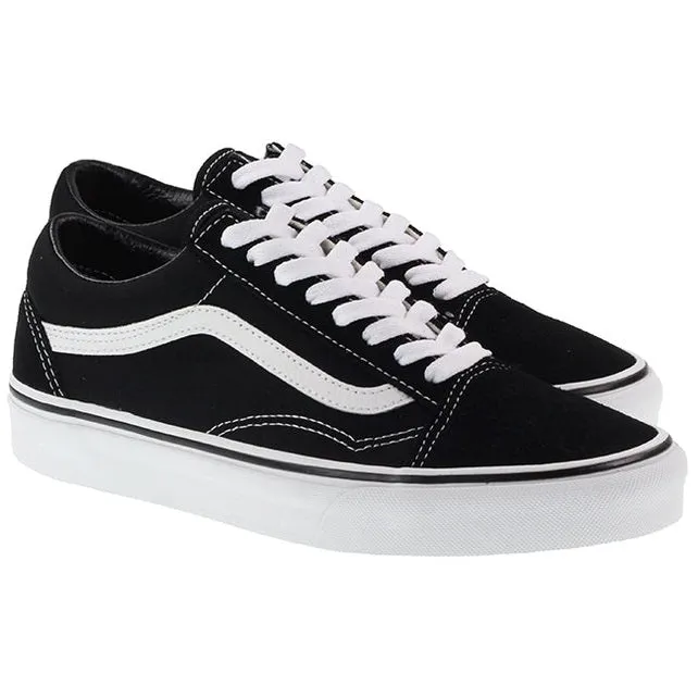 Vans Trainers Womens Old Skool Black White Canvas