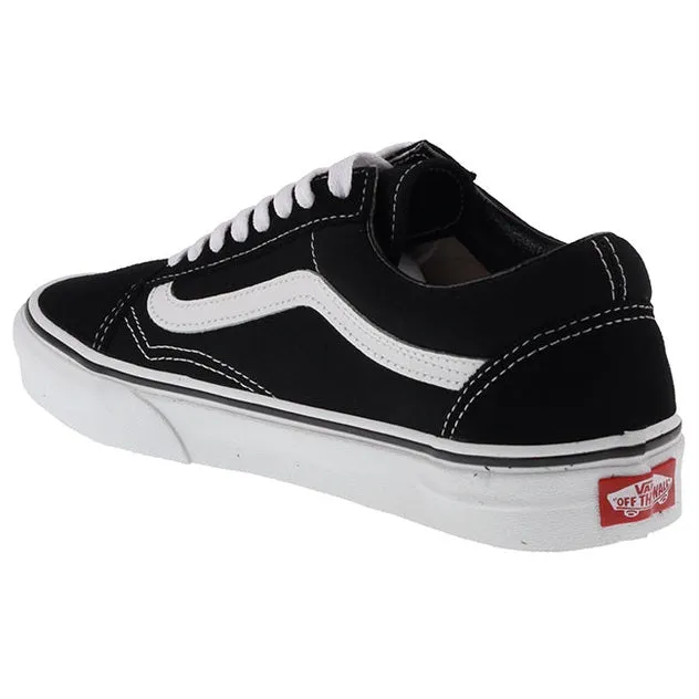 Vans Trainers Womens Old Skool Black White Canvas