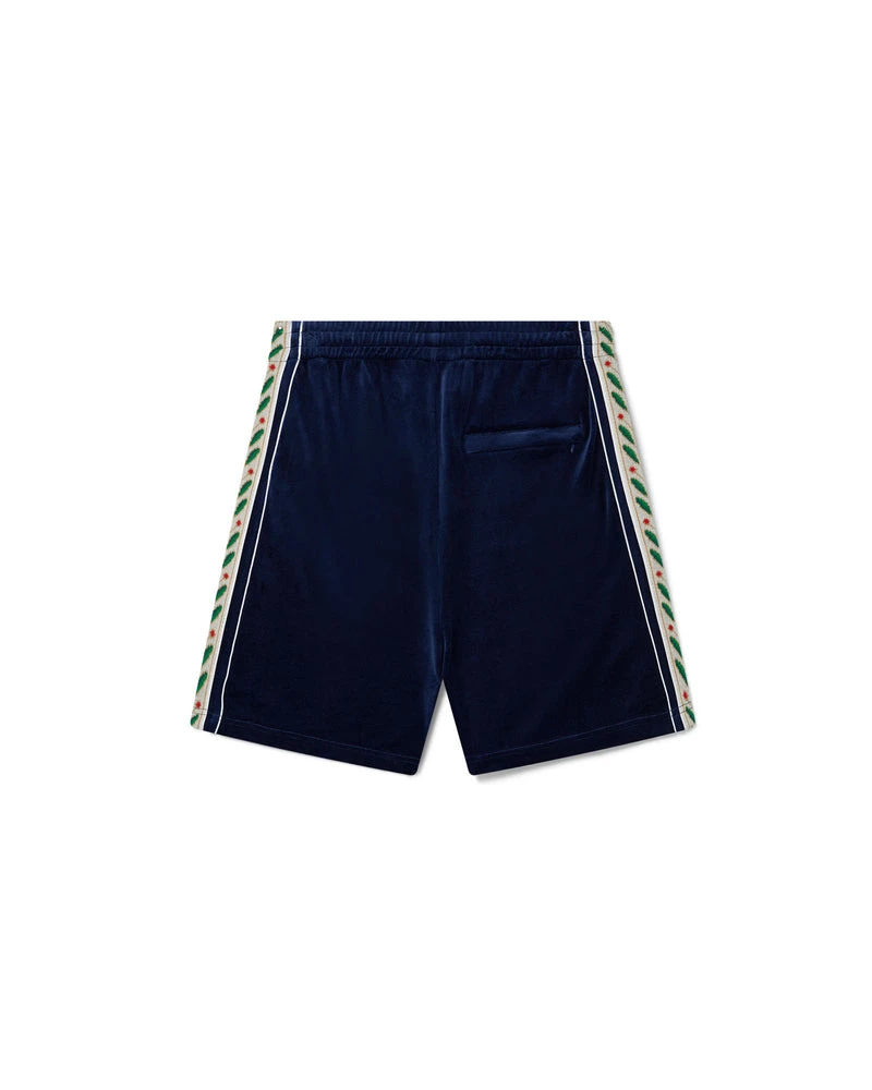 --Velour Laurel Shorts-