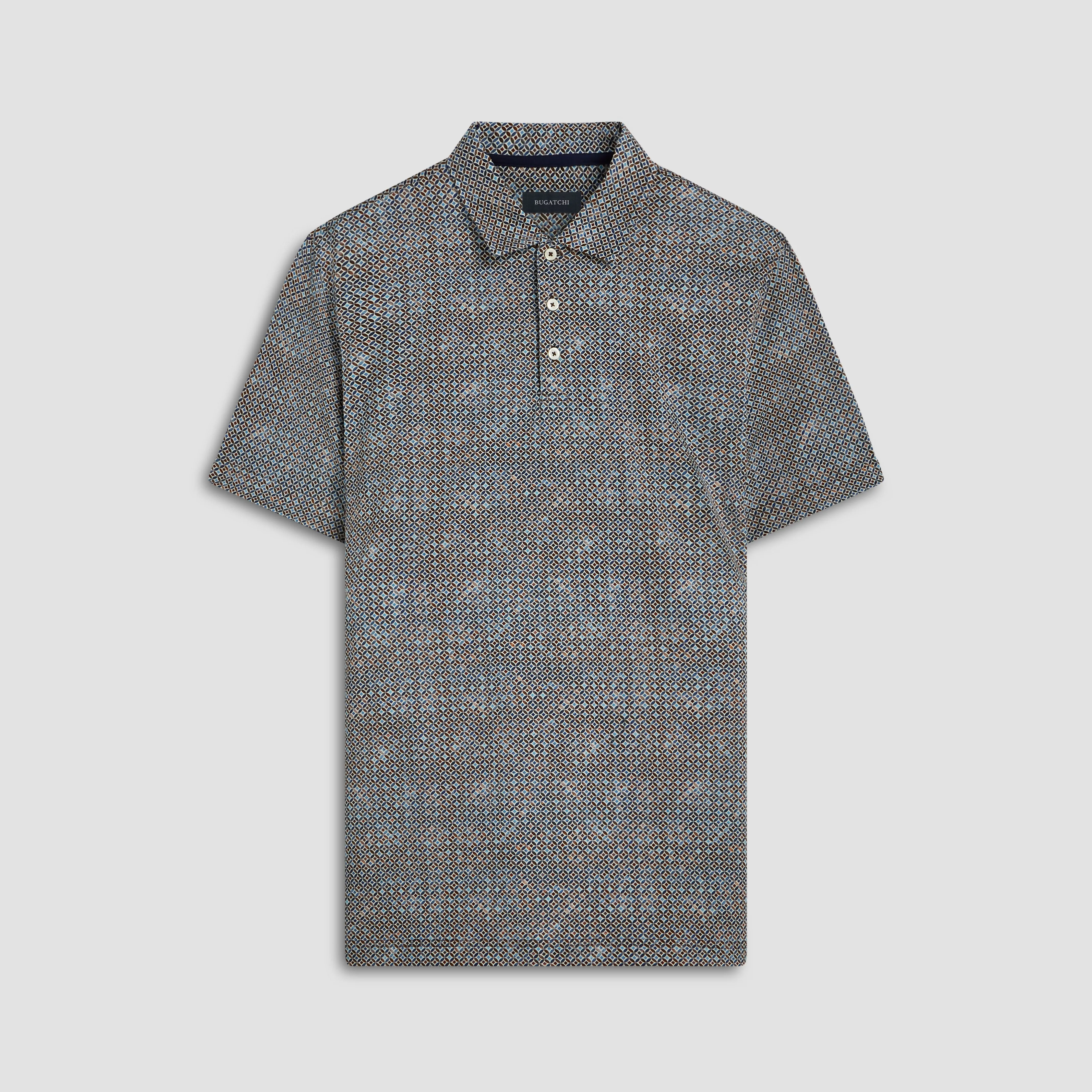 Victor Geometric Print OoohCotton Polo