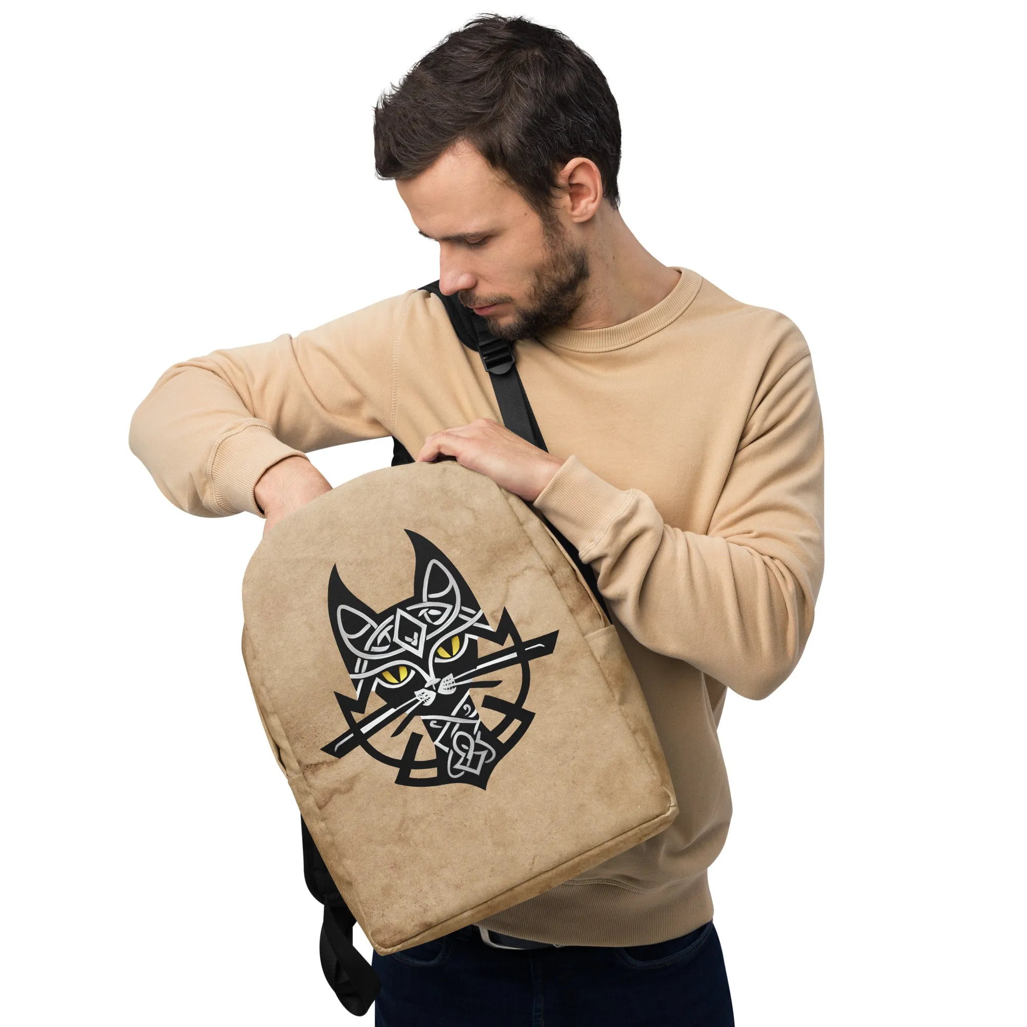 Viking Cat Minimalist Backpack