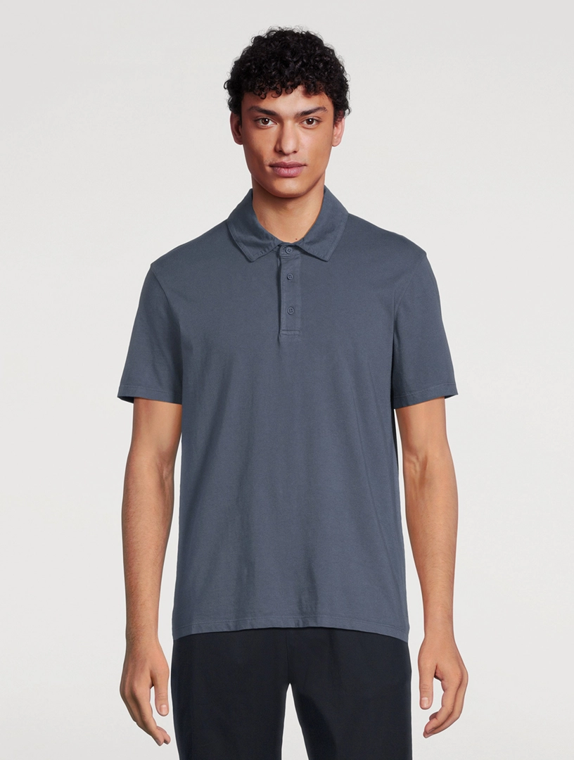 VINCE Garment-Dyed Polo Shirt