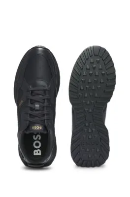 Waterproof GORE-TEX trainers in polished leather