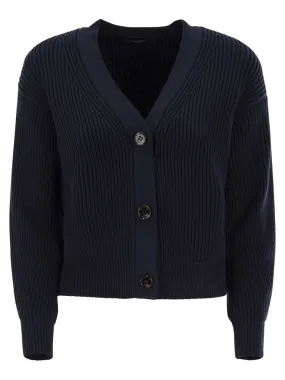 Weekend Max Mara Nirvana Ribbed Cotton Yarn Cardigan