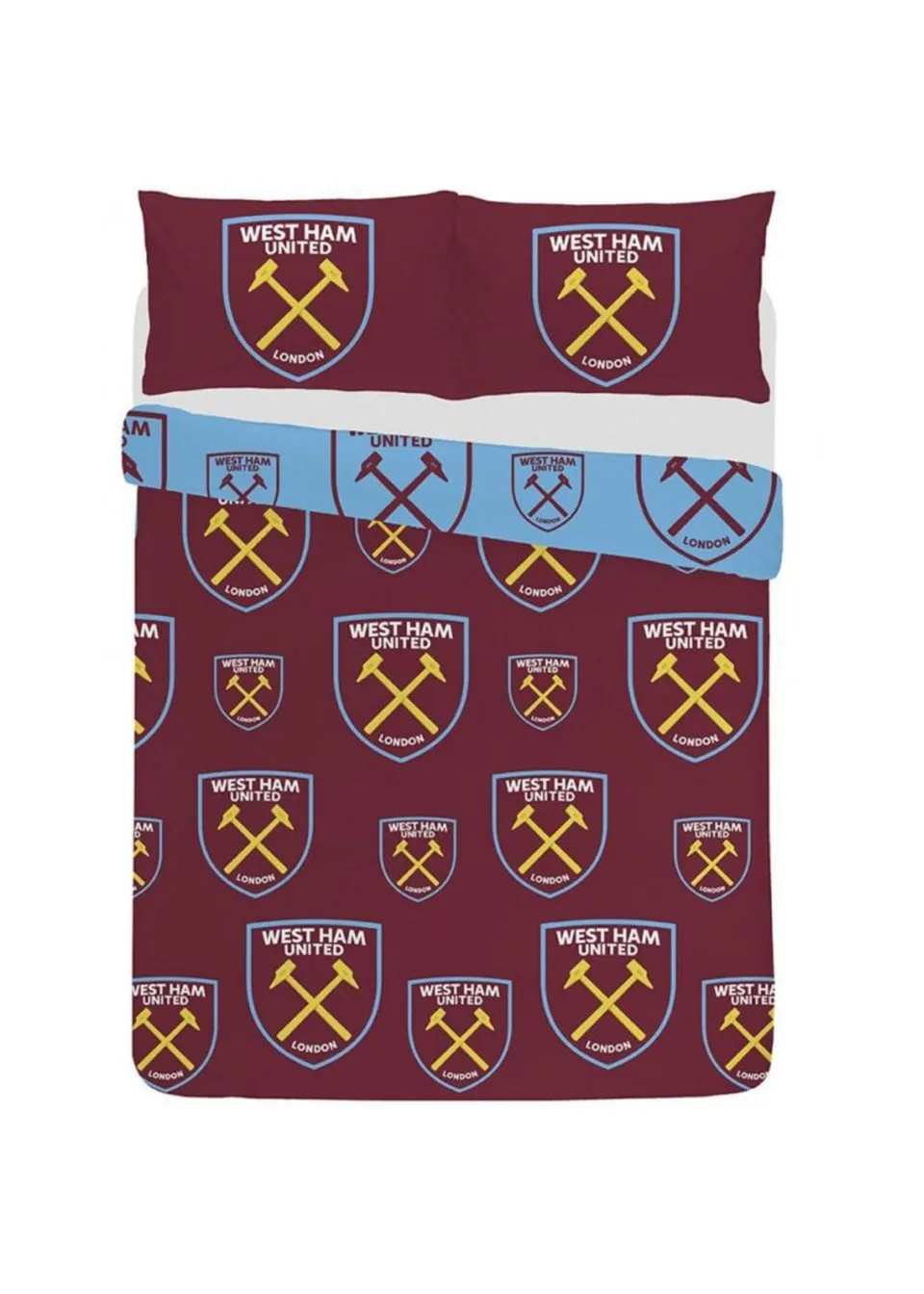 West Ham United FC Red Duvet Cover Set