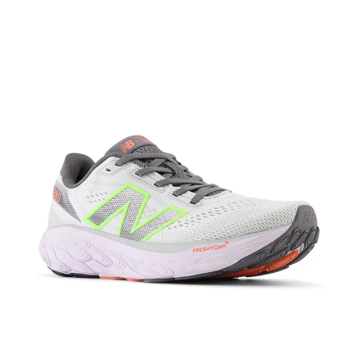 Womens New Balance Fresh Foam X 880v14 in Grey Matter/Taro/Bleached Lime Glo/Gulf Red