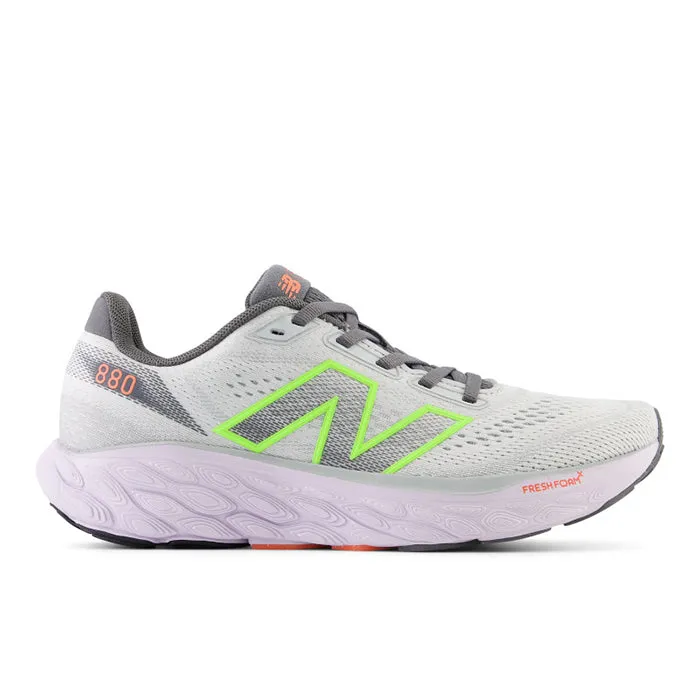 Womens New Balance Fresh Foam X 880v14 in Grey Matter/Taro/Bleached Lime Glo/Gulf Red