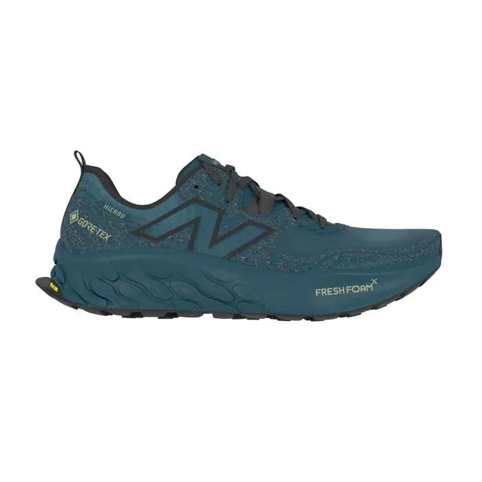 Womens New Balance Fresh Foam X Hierro v8 Gore-Tex in Deep Sea/Black/Everglade Green