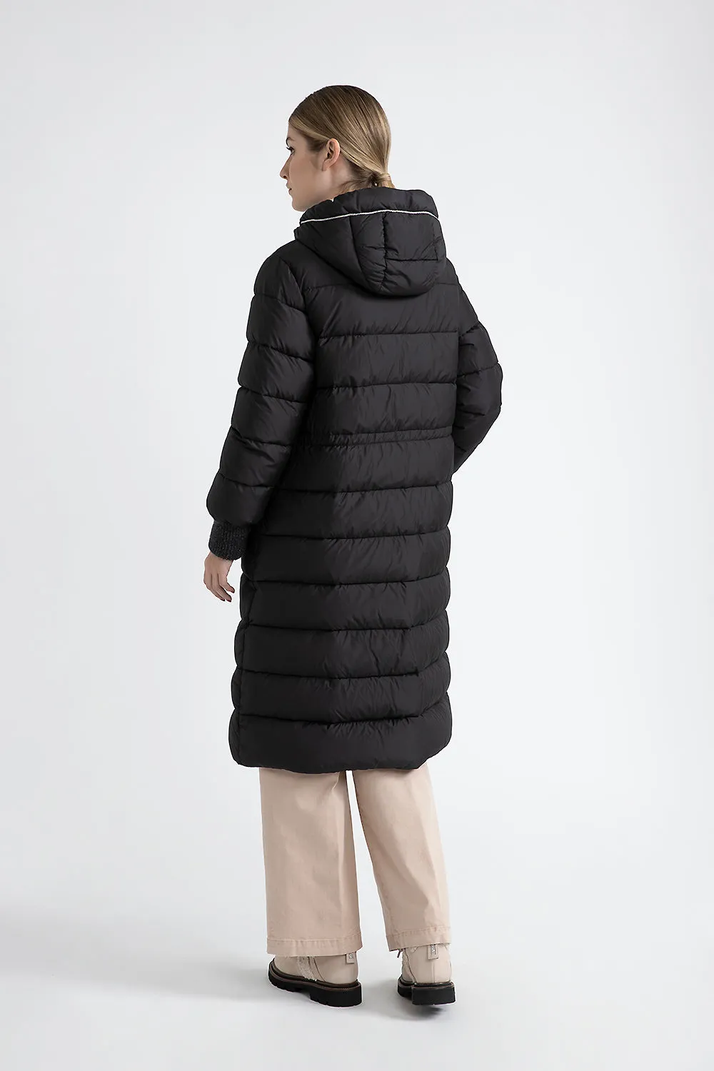 WR peachskin microfibre down jacket