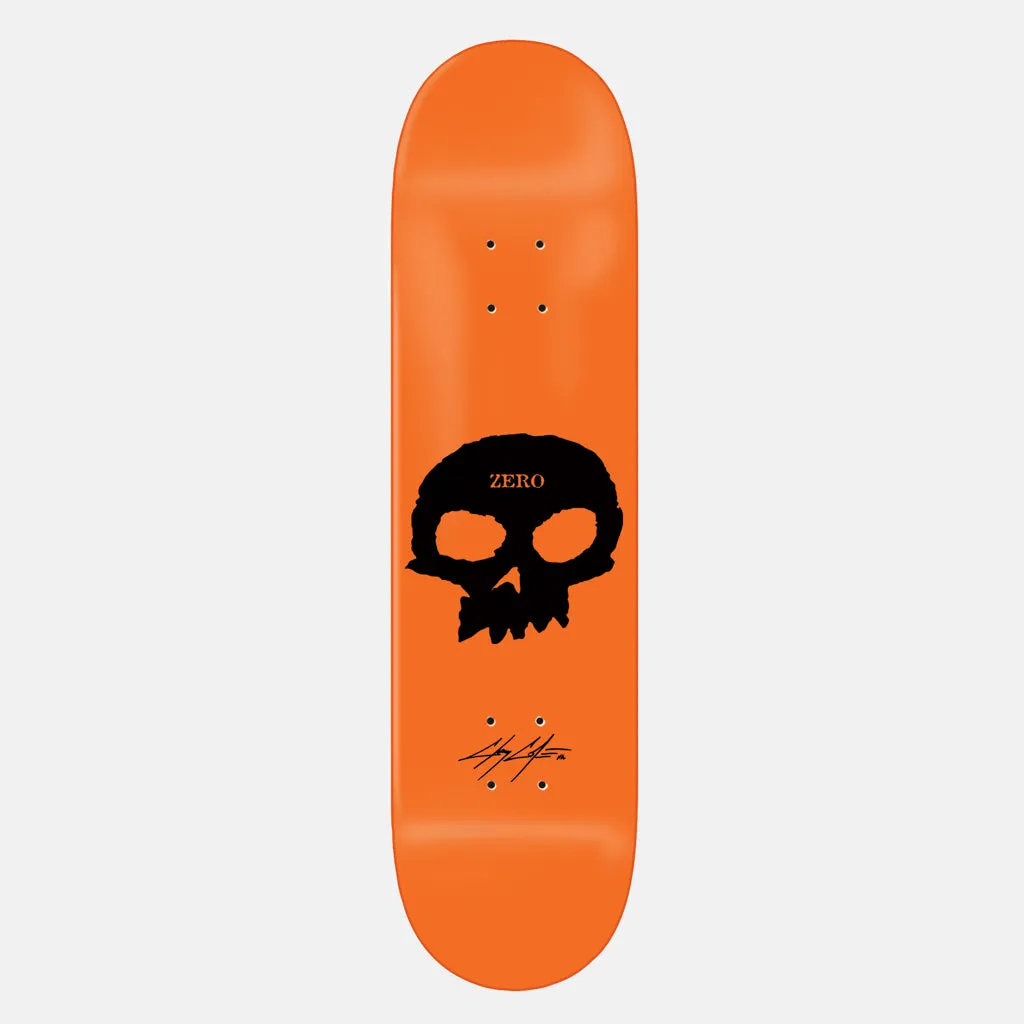 Zero Skateboards - 8.5 Chris Cole Signature Skull Skateboard Deck - Orange